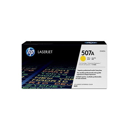 HP TONER CARTUCHO 507A AMARILLO LASERJET