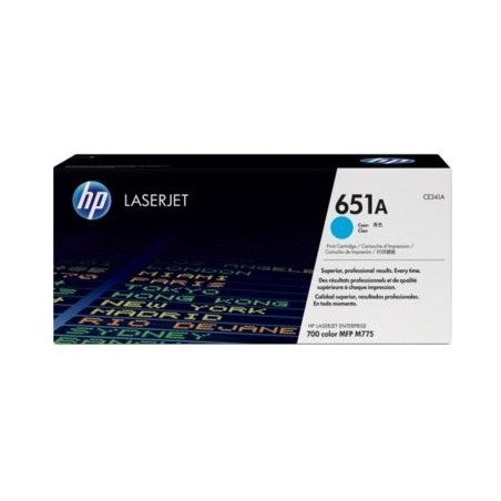 HP TONER CARTUCHO 651A CIAN