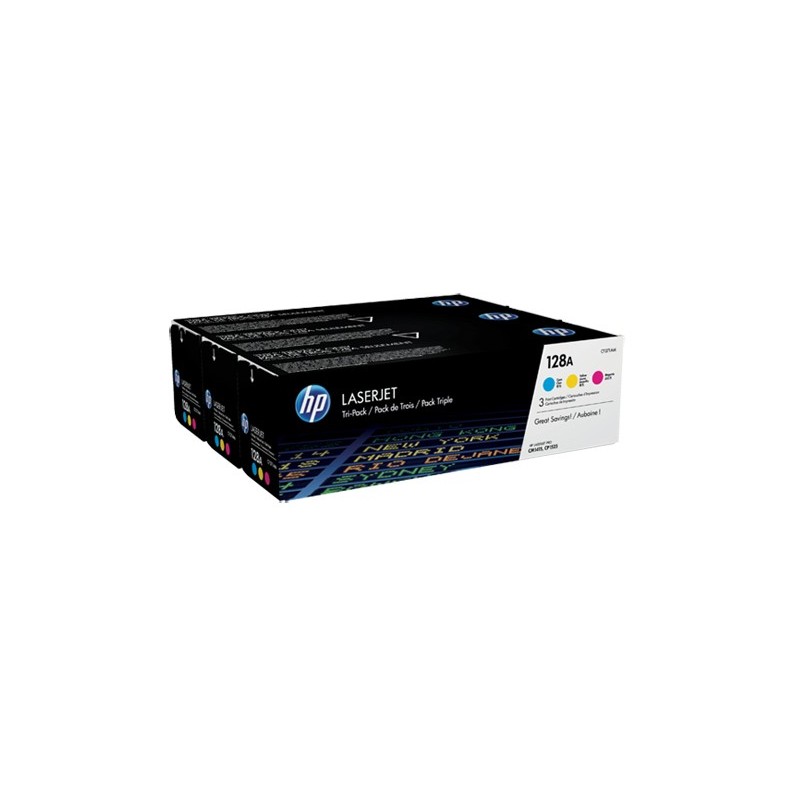 HP TONER CARTUCHO LASERJET 128A TRIPACK CYM CF371AM