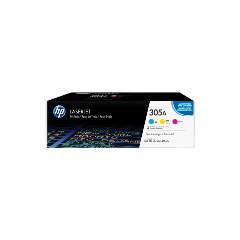 HP TONER CARTUCHO 305A C/Y/M C/Y/M PACK