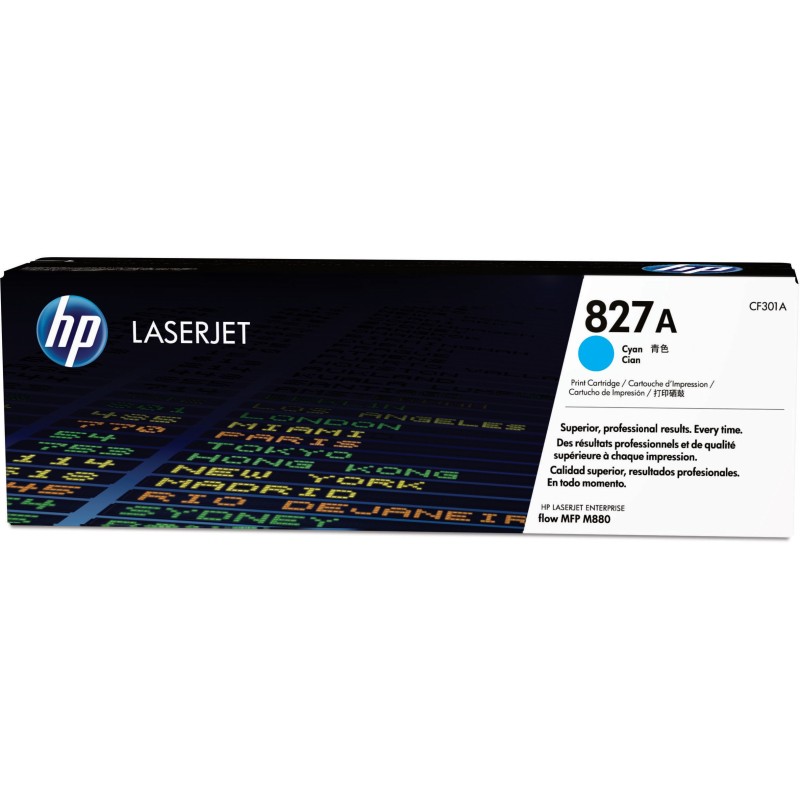 TONER CARTUCHO HP 827A CIAN LASERJET