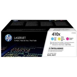 HP CARTUCHO DE TONER 410X CIAN AMARILLO MAGENTA 3 UNIDADES