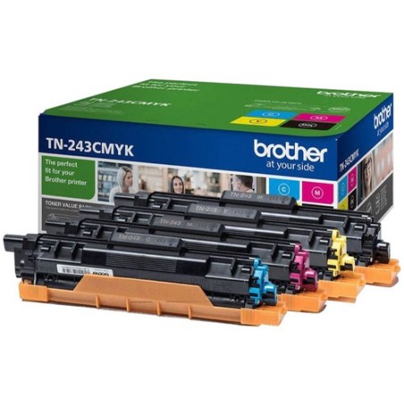 Brother CARTUCHO DE TONER TN-243 MULTIPACK 4 COLORES 1000P PARA DCP-L3