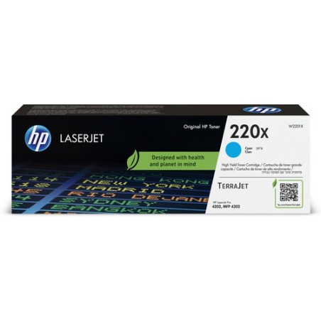 HP CARTUCHO DE TONER CIAN 220X ORIGINAL LASERJET