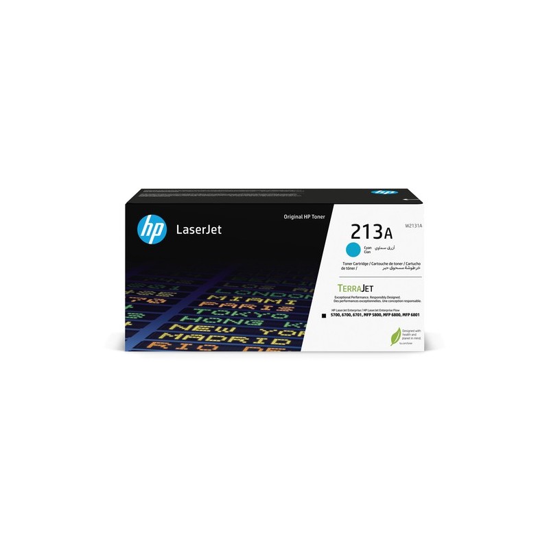 HP CARTUCHO DE TONER CIAN 213A ORIGINAL LASERJET