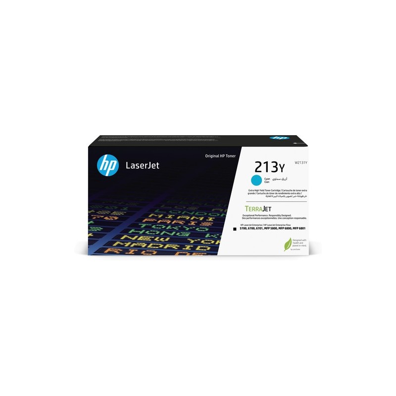 HP CARTUCHO DE TONER CIAN 213Y ORIGINAL LASERJET