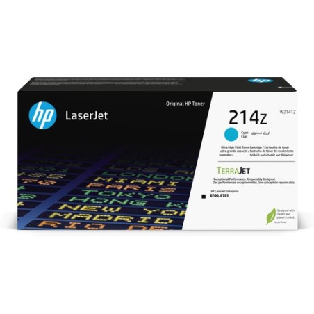 HP CARTUCHO DE TONER CIAN 214Z ORIGINAL LASERJET