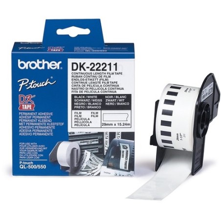 Brother CINTA CONTINUA BLANCA ANCHO 29MM LONGITUD 15,24M