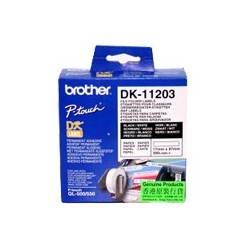 Brother DK SINGLE LABLE ROLLOS FOR QL-500 550 300PCS/RL 17X87M