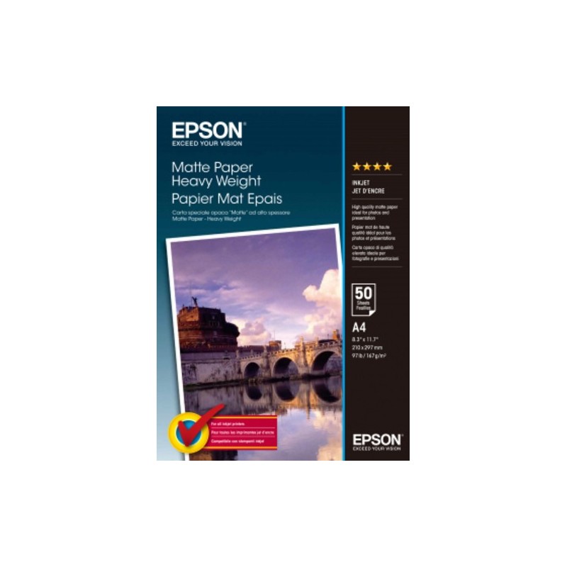 Epson PAPEL MATTE A4 50 HOJAS M2