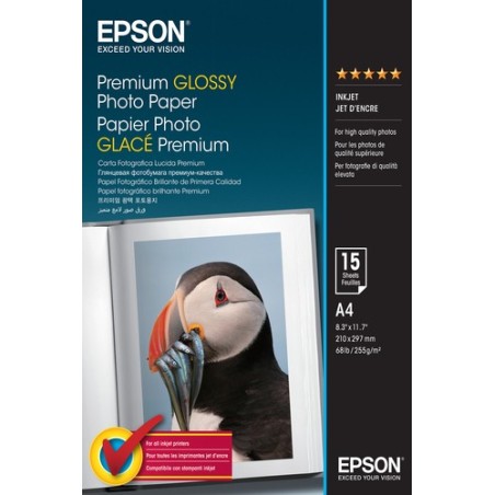 Epson PAPEL FOTOGRAFIA PREMIUM BRILLANTE A4 M2 15 HOJAS