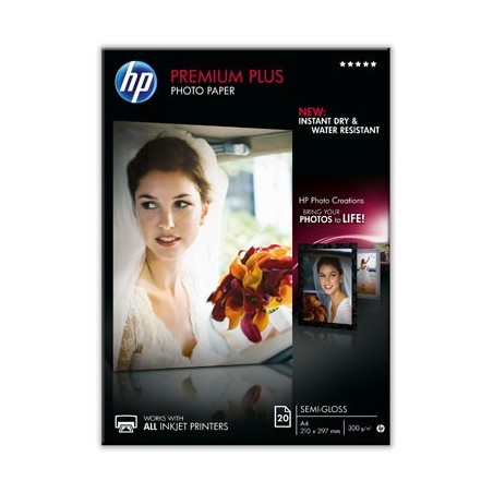 HP PREMIUM PLUS PAPEL FOTOGRAFIA SEMI-GLOSS 20 HOJA A4