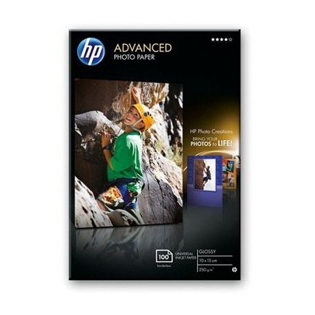 HP ADV BRILLANTE PAPEL FOTOGRAFIA 250G 10X15 BORDERLESS 100SH