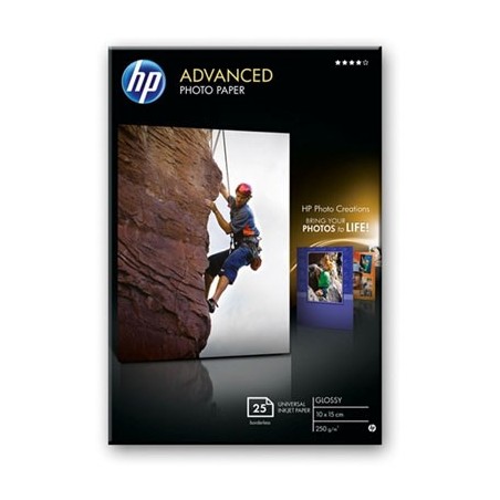 HP ADV BRILLANTE PAPEL FOTOGRAFIA 250G 10X15 BORDERLESS 25SH