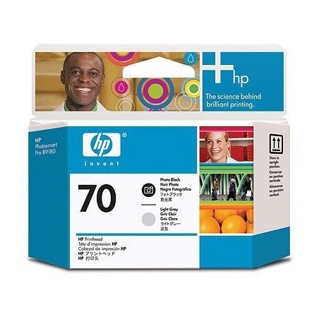 HP CABEZAL DE IMPRESIÓN 70 FOTO NEGRO Y GRIS CLARO PARA DESIGNJET Z21