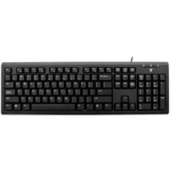 V7 TECLADO USB NEGRO TUV-GS MULTIMEDIA IDIOMA ALEMÁN QWERTZ