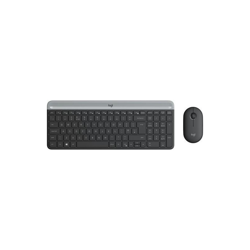 Logitech TECLADO-RATÓN SLIM INALÁMBRICO COMBO MK470 GRAFITO ESP MEDI