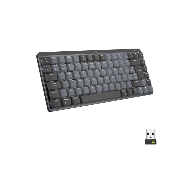 Logitech TECLADO MX MECANICO. MINI INALÁMBRICO ILLUM. GRAFITO DIST. A