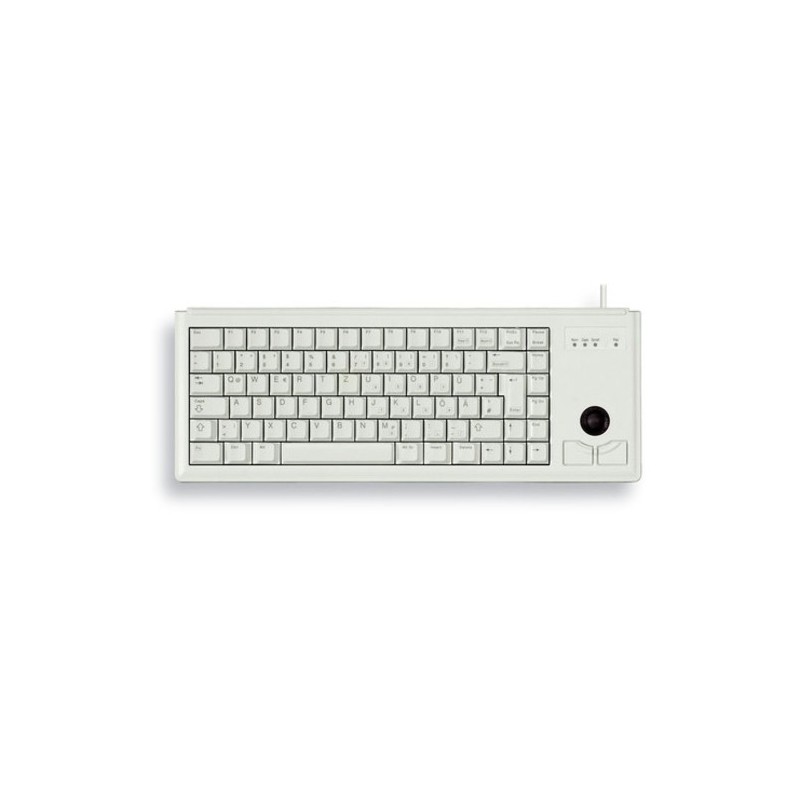 Cherry TECLADO USB ALEMÁN MX-GOLD SLIMLINE GRIS CLARO TRACKBALL