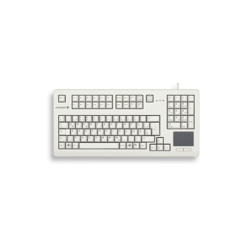 Cherry TECLADO G80-11900 USB GRIS PANEL TÁCTIL 1000 DPI MX-TECH ALEMÁN