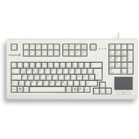 Cherry TECLADO G80-11900 USB GRIS PANEL TÁCTIL 1000 DPI MX-TECH ALEMÁN