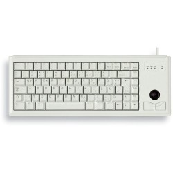 Cherry TECLADO COMPACT G84-4420 USB TRACKBALL DIST. AMERICANO GRIS