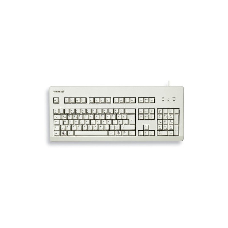 Cherry TECLADO G80-3000 USB PS/2 GRIS CLARO IDIOMA FRANCÉS