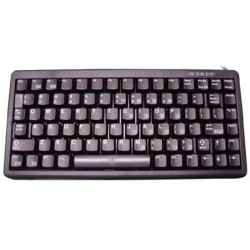 Cherry TECLADO COMPACT G84-4100 USB PS/2 IDIOMA SUIZO NEGRO