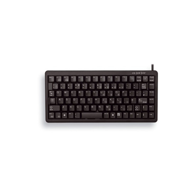 Cherry TECLADO COMPACT G84-4100 USB PS/2 IDIOMA INGLÉS NEGRO