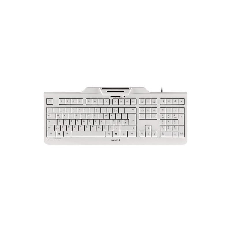 Cherry TECLADO KC 1000 SC BLANCO-GRIS USB ALEMÁN