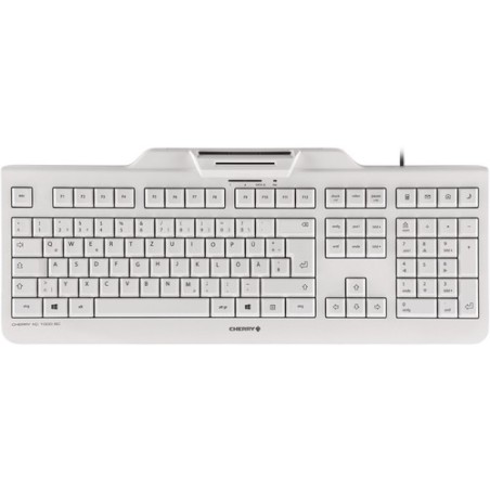 Cherry TECLADO KC 1000 SC BLANCO-GRIS USB ALEMÁN