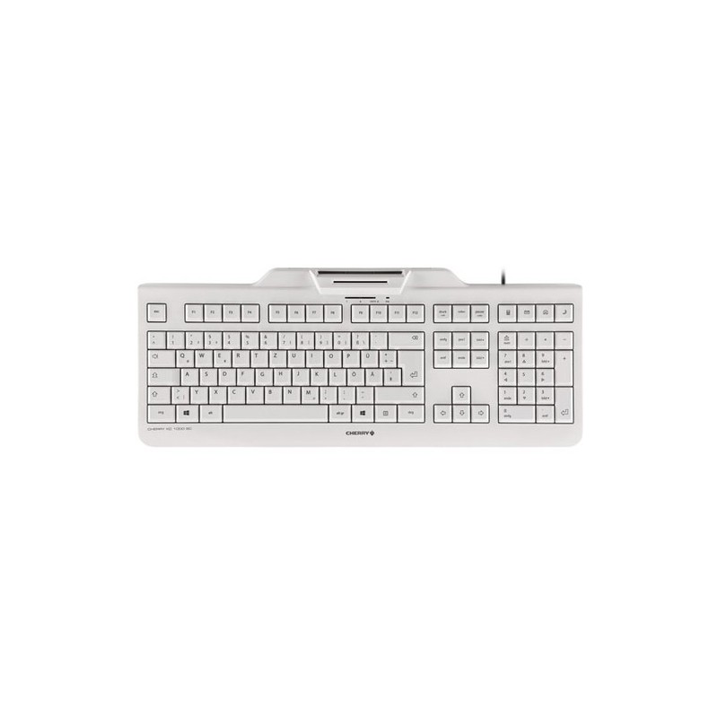 Cherry TECLADO KC 1000 SC BLANCO-GRIS USB IDIOMA INGLÉS