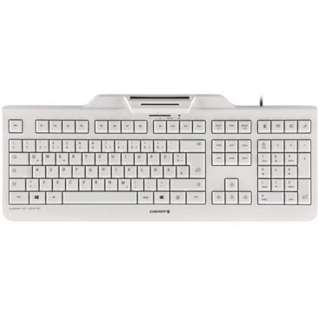 Cherry TECLADO KC 1000 SC BLANCO-GRIS USB IDIOMA INGLÉS