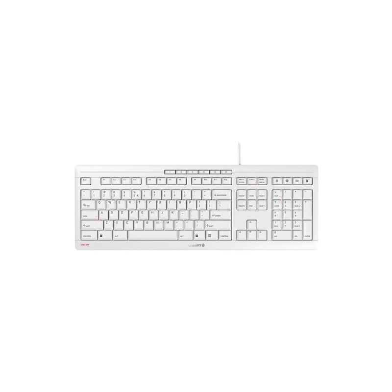 Cherry TECLADO STREAM DIST. AMERICANO SYM BLANCO-GRIS