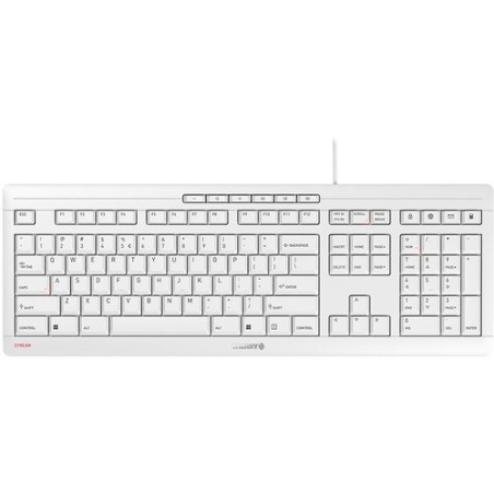 Cherry TECLADO STREAM DIST. AMERICANO SYM BLANCO-GRIS