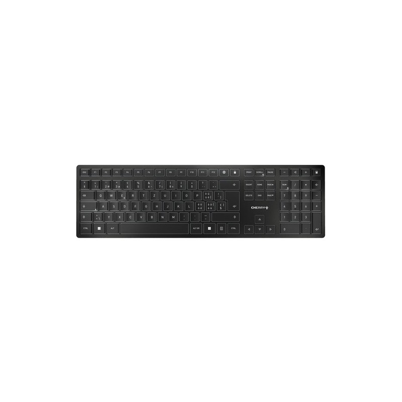 Cherry TECLADO KW 9100 SLIM INALÁMBRICO NEGRO IDIOMA SUIZO