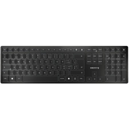 Cherry TECLADO KW 9100 SLIM INALÁMBRICO NEGRO IDIOMA SUIZO