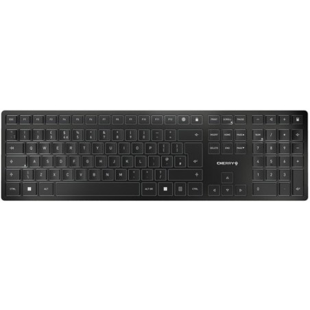 Cherry TECLADO KW 9100 SLIM INALÁMBRICO NEGRO IDIOMA INGLÉS