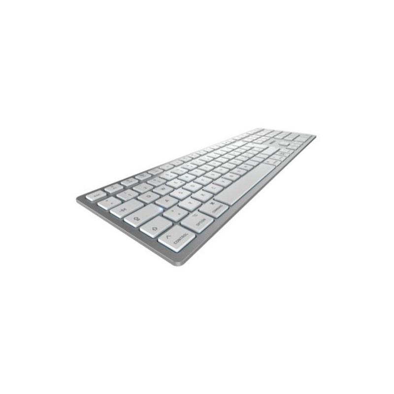 Cherry TECLADO KW 9100 SLIM PARA MAC INALÁMBRICO PLATA UK LAYOUT