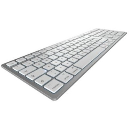 Cherry TECLADO KW 9100 SLIM PARA MAC INALÁMBRICO PLATA UK LAYOUT