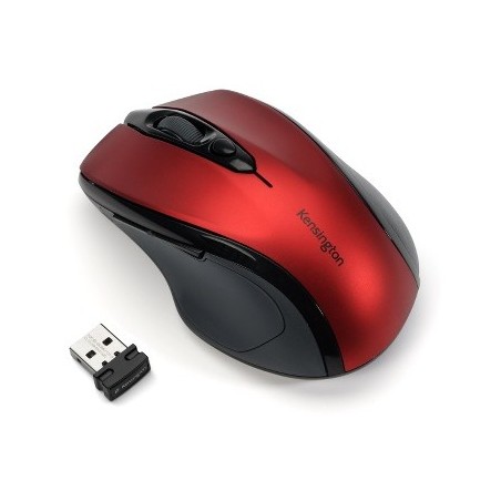 Kensington RATON INALAMBRICO MEDIANO USB. PRO FIT. ROJO