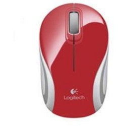 Logitech RATÓN INALAMBRICO MINI M187 ROJO USB PARA PORTÁTIL