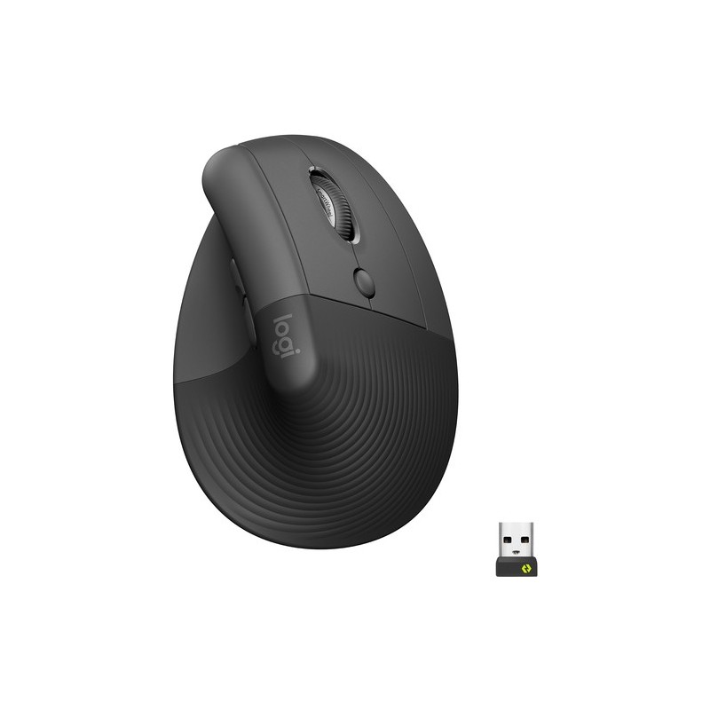 Logitech RATÓN INALAMBRICO LIFT RIGHT VERTICAL ERGO GRAFITO NEGRO