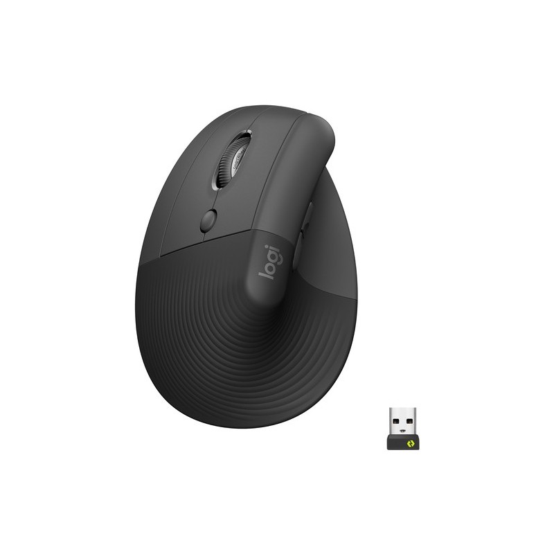 Logitech RATÓN INALAMBRICO LIFT LEFT VERTICAL ERGO GRAFITO NEGRO