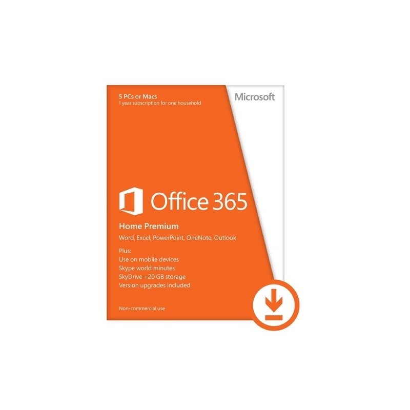 Microsoft OFFICE 365 HOME PREMIUM TODOS LOS IDIOMAS PKLIC 1 AÑO ONLIN