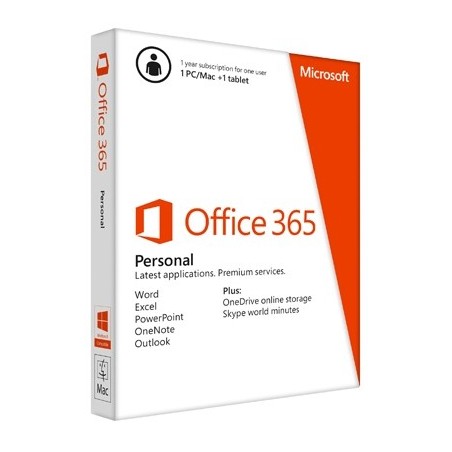 Microsoft OFFICE 365 PERSONAL 32/64 ALL 1AÑO ONLINE EUROZONA C2R NR