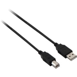 V7 USB CABLE 1.8M A TO B NEGRO USB 2.0 ALTA VELOCIDAD MACHO/MACHO