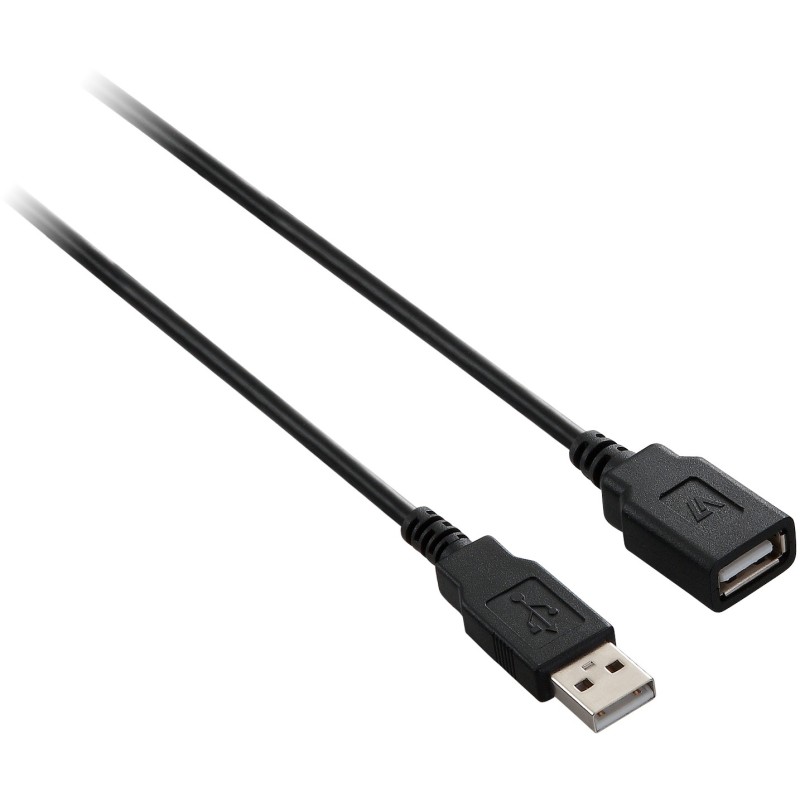 V7 CABLE EXTENS 1.8M USB-A TO A NEGRO USB 2.0 ALTA VELOCIDAD MACHO/HEM