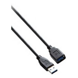 V7 USB 3.0 EXTENS 1.8M A TO A NEGRO USB 3.0 MACHO/HEMBRA