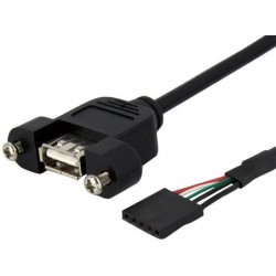 StarTech CABLE 30CM USB A MONTAJE PANEL CONEXION A PLACA BASE IDC 5PIN